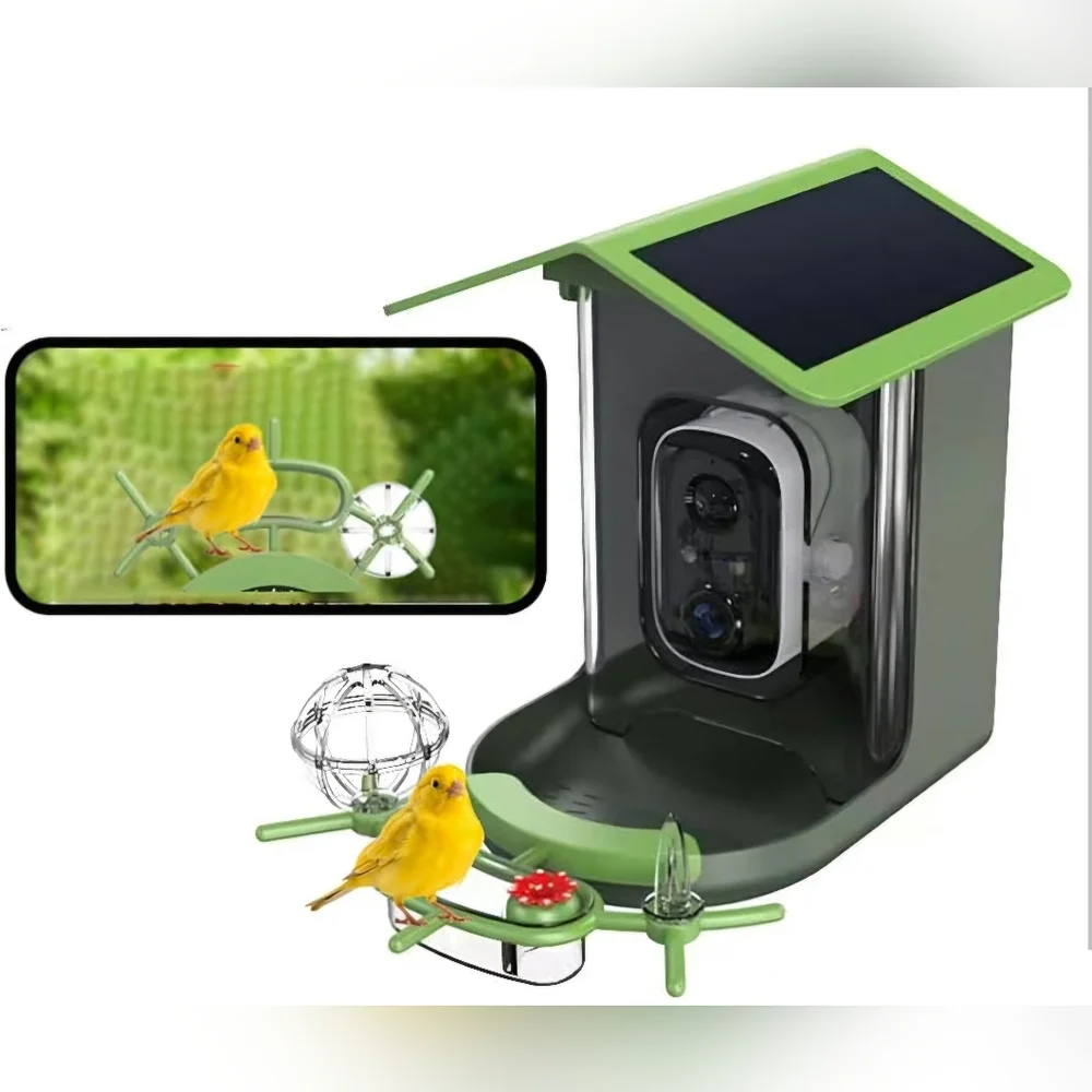 WiFi Smart Bird Feeder with Camera & Night Vision